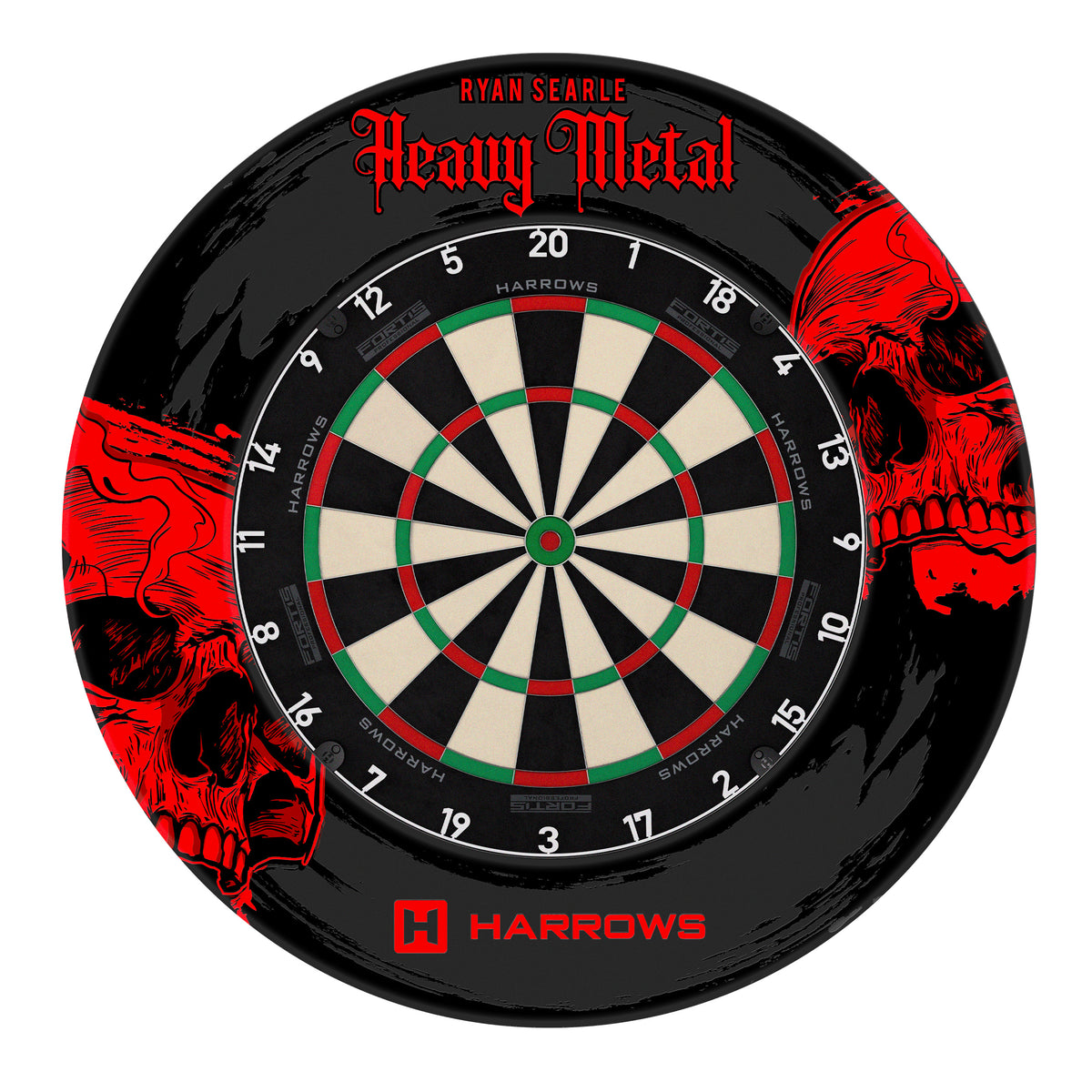 Harrows Dartboard Surround - Ryan Searle - Heavy Metal