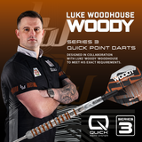 Harrows Luke Woodhouse Darts - Steel Tip - 90% Tungsten - Series 3