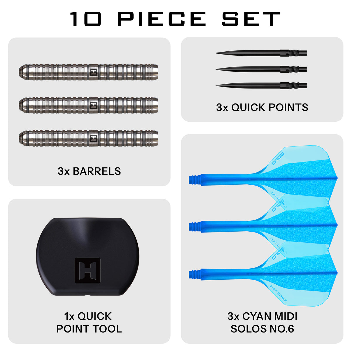 Harrows Flux Darts - Steel Tip - Pro Tungsten