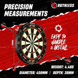 Ruthless Animal Home Darts Centre - Hotshot Dartboard in Cabinet - Gorilla