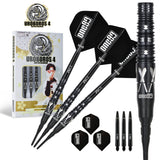 One80 Noriyuki Nakamura Darts - Soft Tip - 90% Tungsten - V4 - Black