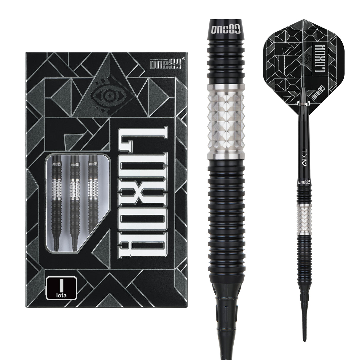 One80 Luxor II Darts - Soft Tip -90% Tungsten - Iota