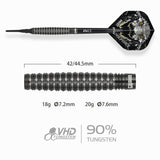 One80 Crocforce Darts - Soft Tip - 90% Tungsten - CF4