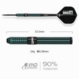 One80 Signature Darts - Steel Tip - 90% Tungsten - FB III - Turquoise