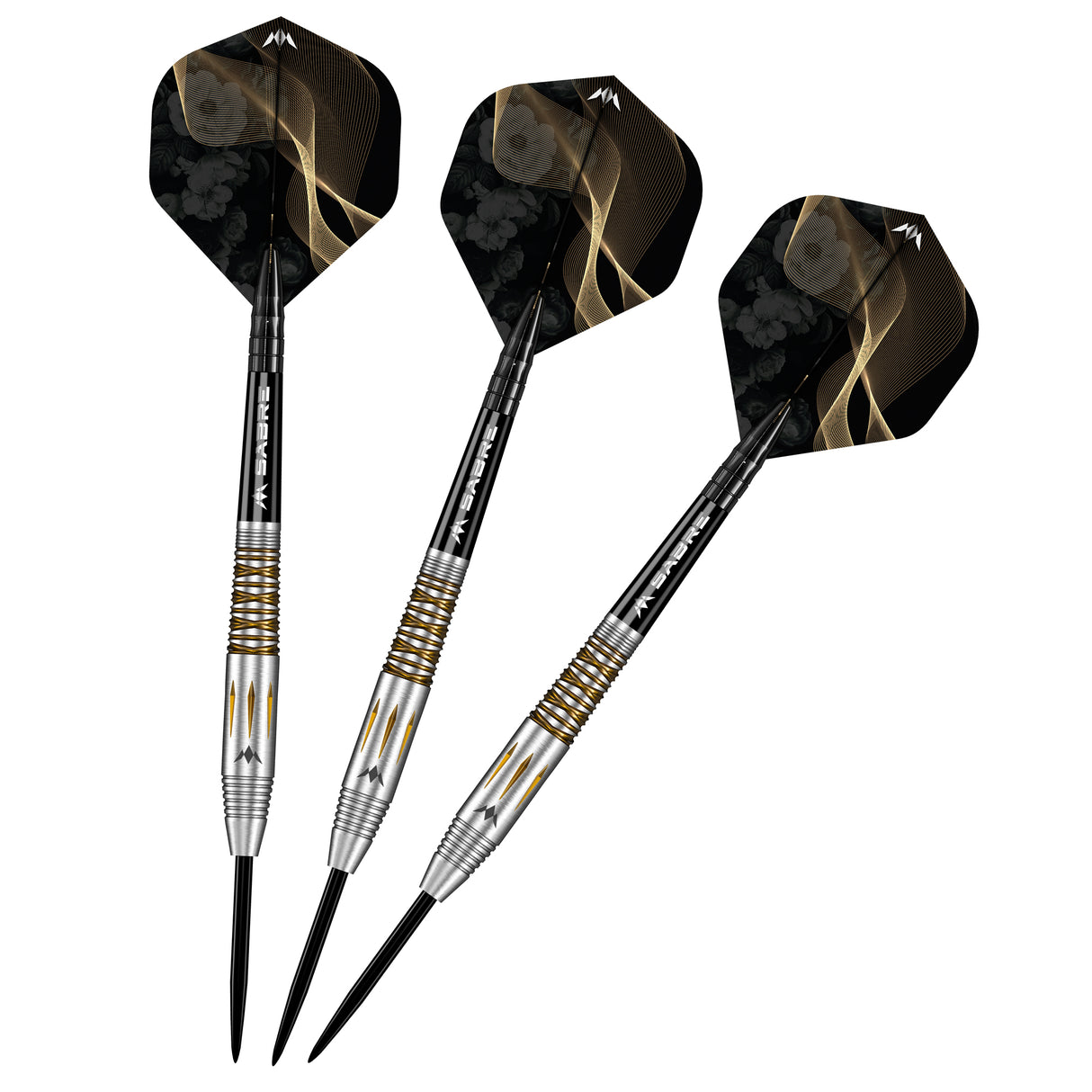 *Mission Almudena Fajardo Ayuso Darts - Steel Tip - 95% Tungsten - Gold PVD Milled Silver
