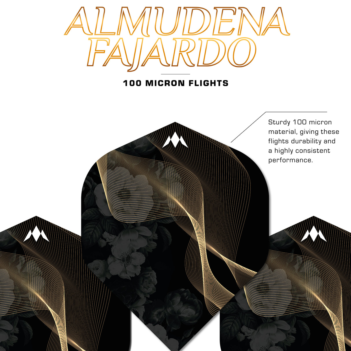 *Mission Solo Dart Flights - 100 Micron - Std - No2 - Almudena Fajardo