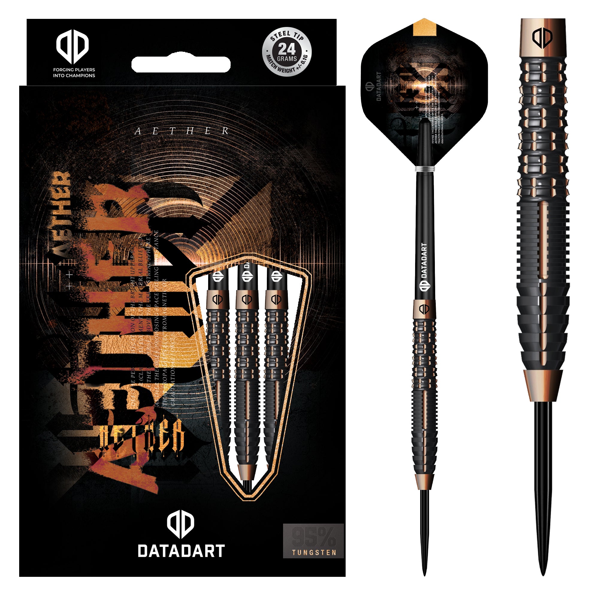 ブランド通販サイト Aether Datadart Darts Tungsten 95% - Tip Steel - ダーツ