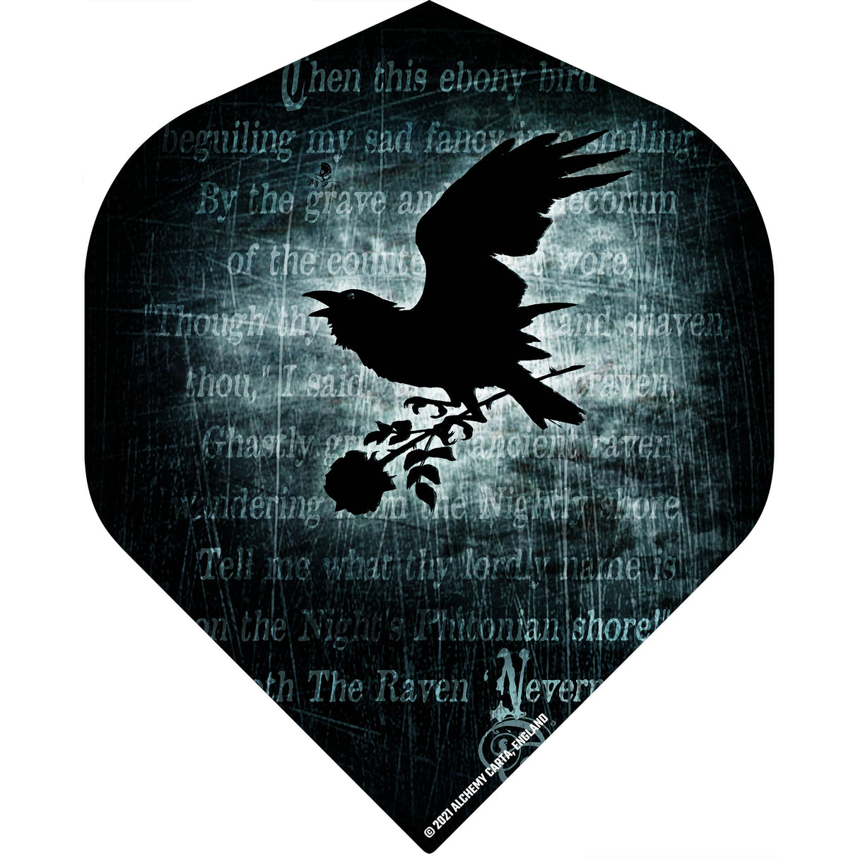 Alchemy Dart Flights - Official Licensed - Std - No2 - Black - Nevermore