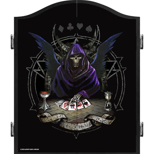 Alchemy Dartboard Cabinet - Official Licensed - Professional Design - Black - Aces of Death