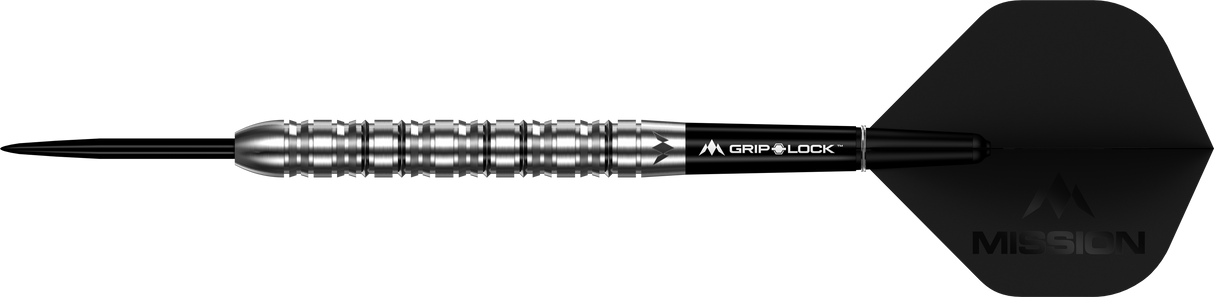 Mission Argent Darts - Steel Tip - 90% Tungsten - Silver