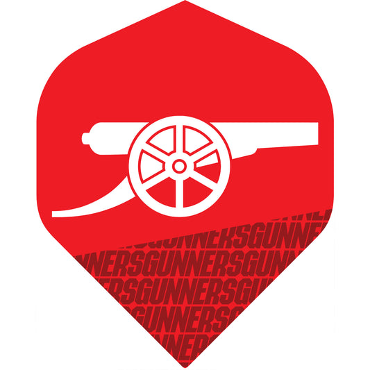 Arsenal FC Dart Flights - Official Licensed - No2 - Std - The Gunners - F3 - Red - Gunners