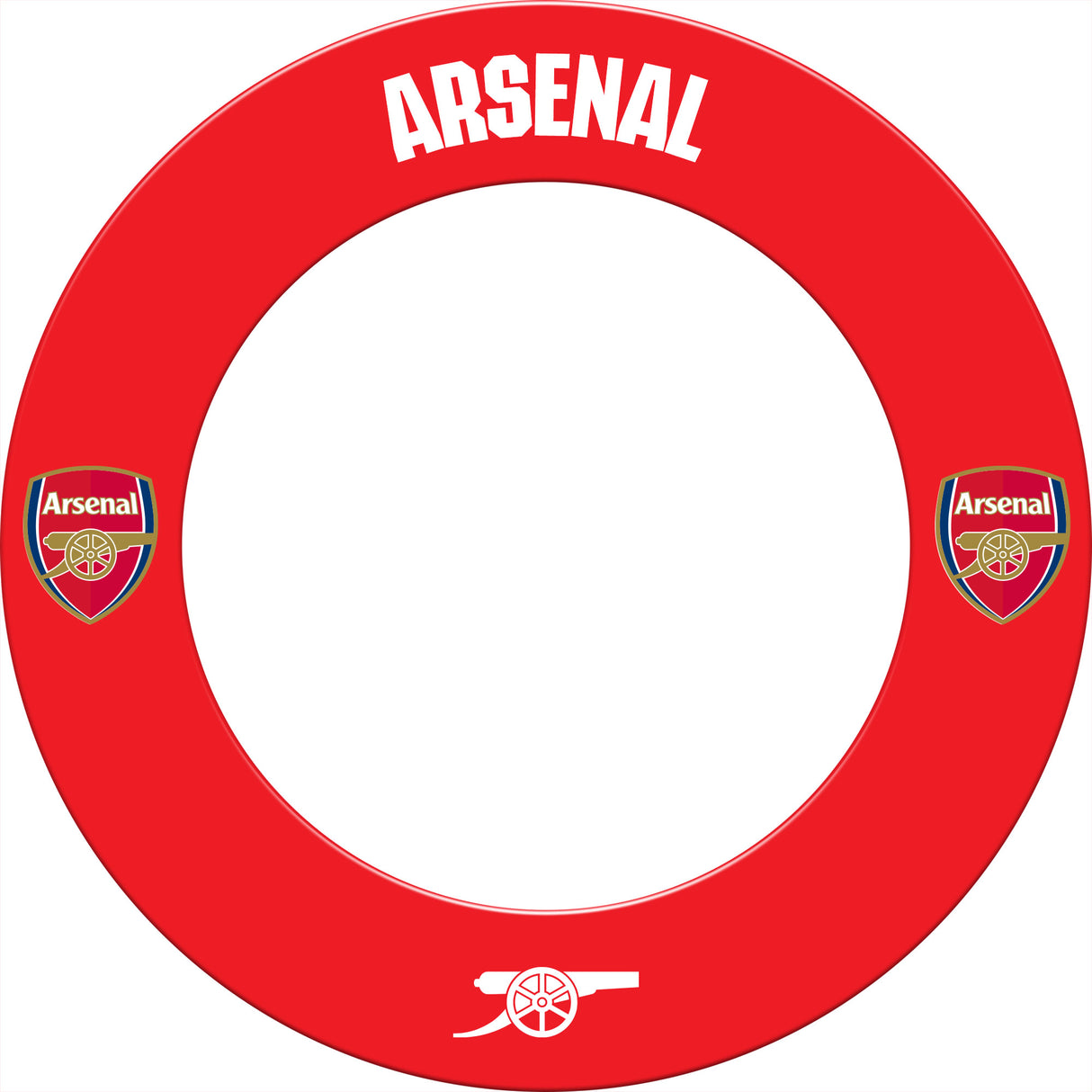 Arsenal FC Dartboard Surround - Official Licensed - The Gunners - S1 - Red - Logo