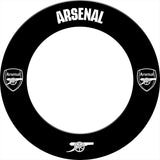 Arsenal FC Dartboard Surround - Official Licensed - The Gunners - S2 - Black - Mono Logo