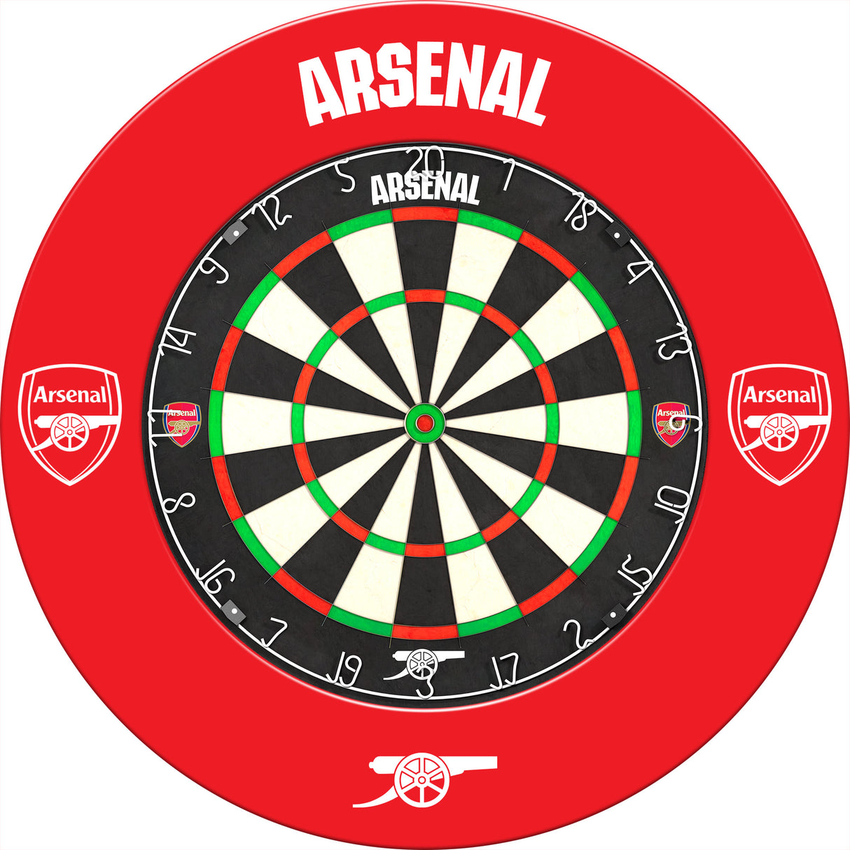 Arsenal FC Dartboard Surround - Official Licensed - The Gunners - S3 - Red - Mono Logo