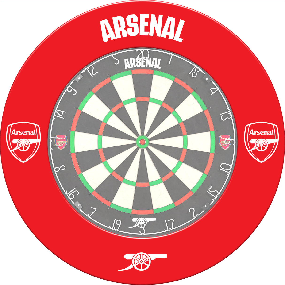 Arsenal FC Dartboard Surround - Official Licensed - The Gunners - S3 - Red - Mono Logo