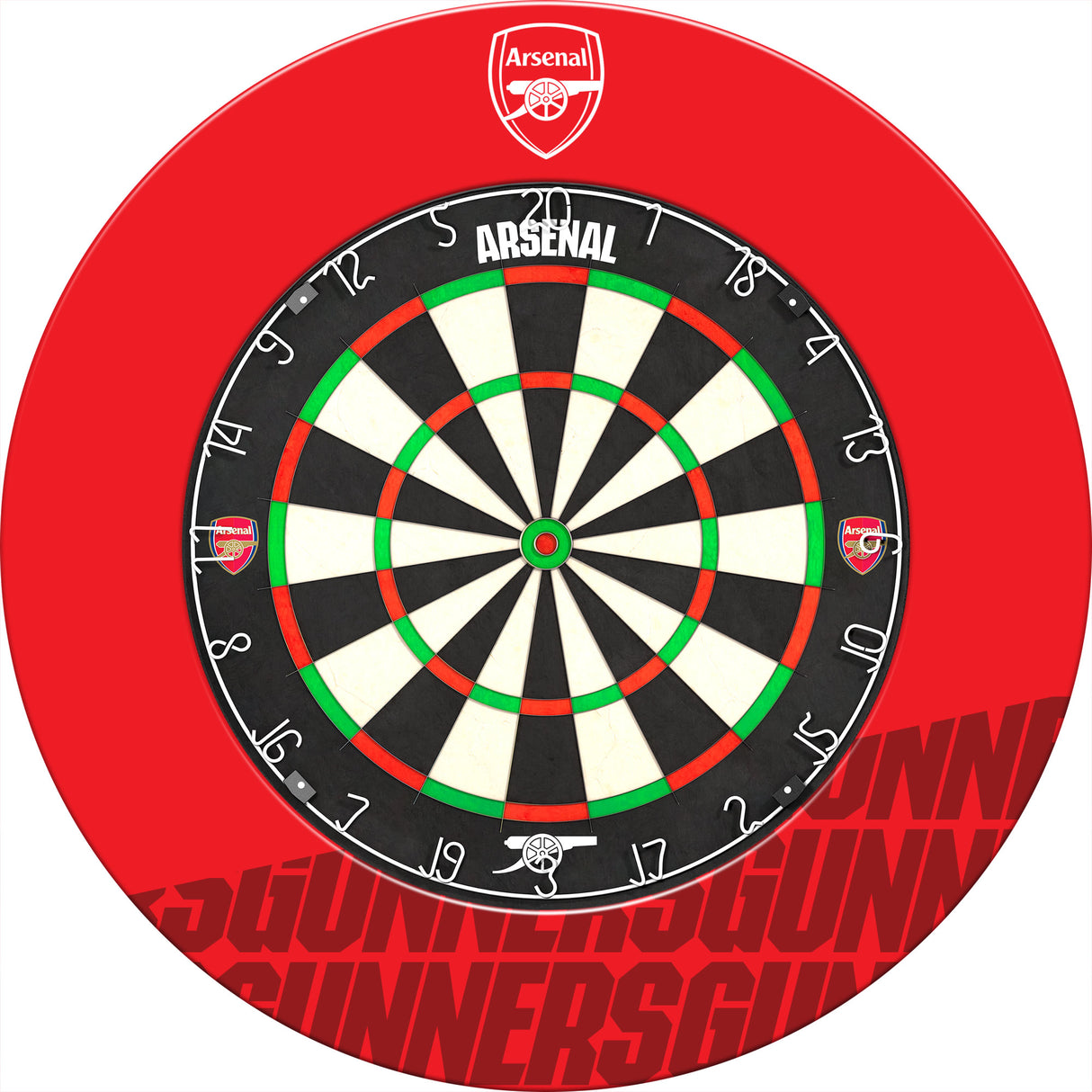 Arsenal FC Dartboard Surround - Official Licensed - The Gunners - S4 - Red - Gunners