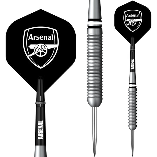 Arsenal FC Darts - Steel Tip Brass - Official Licensed - The Gunners - 22g