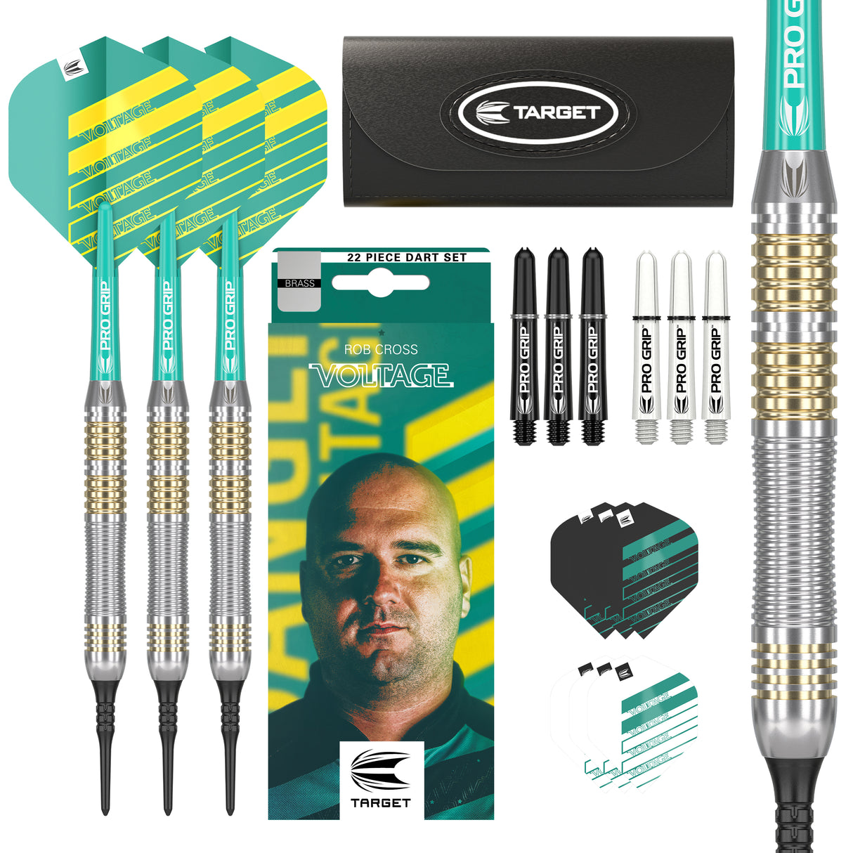 Target Rob Cross Darts  - Soft Tip - Brass