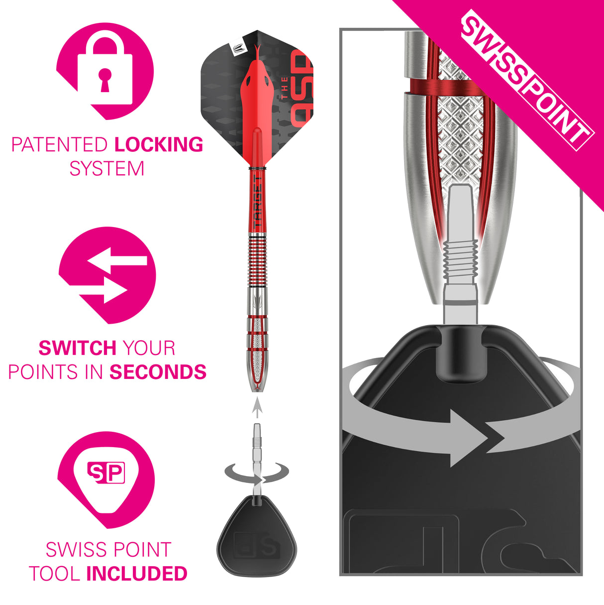 Target Nathan Aspinall Darts - Steel Tip - 95% Tungsten - G2