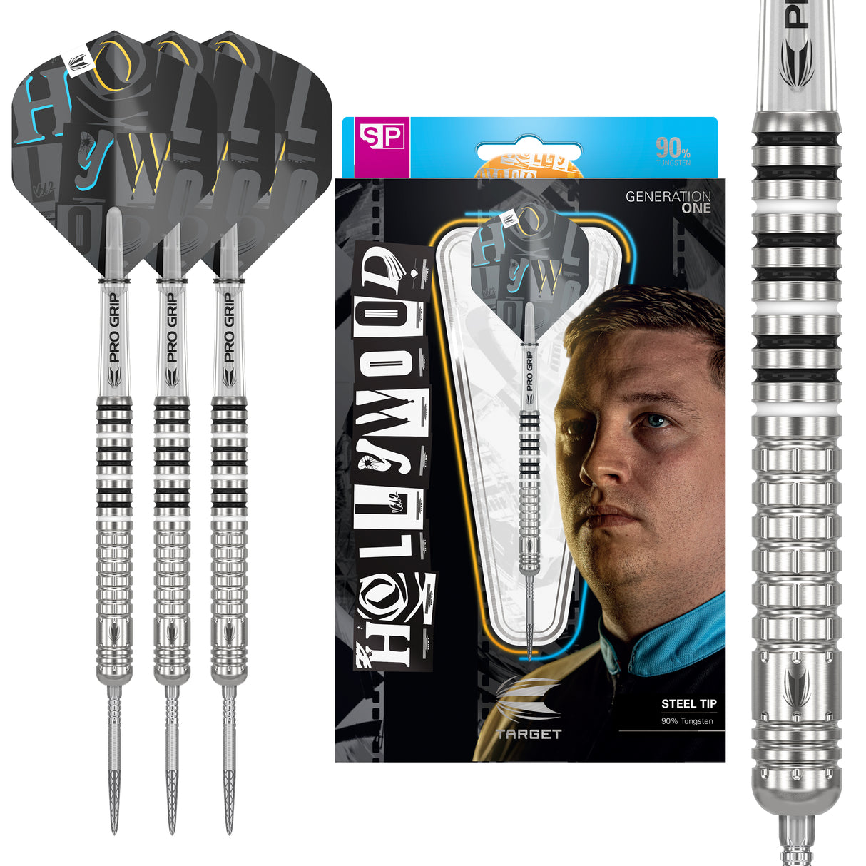 Target Chris Dobey Darts - Steel Tip - 90% Tungsten