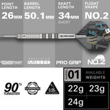 Target Chris Dobey Darts - Steel Tip - 90% Tungsten
