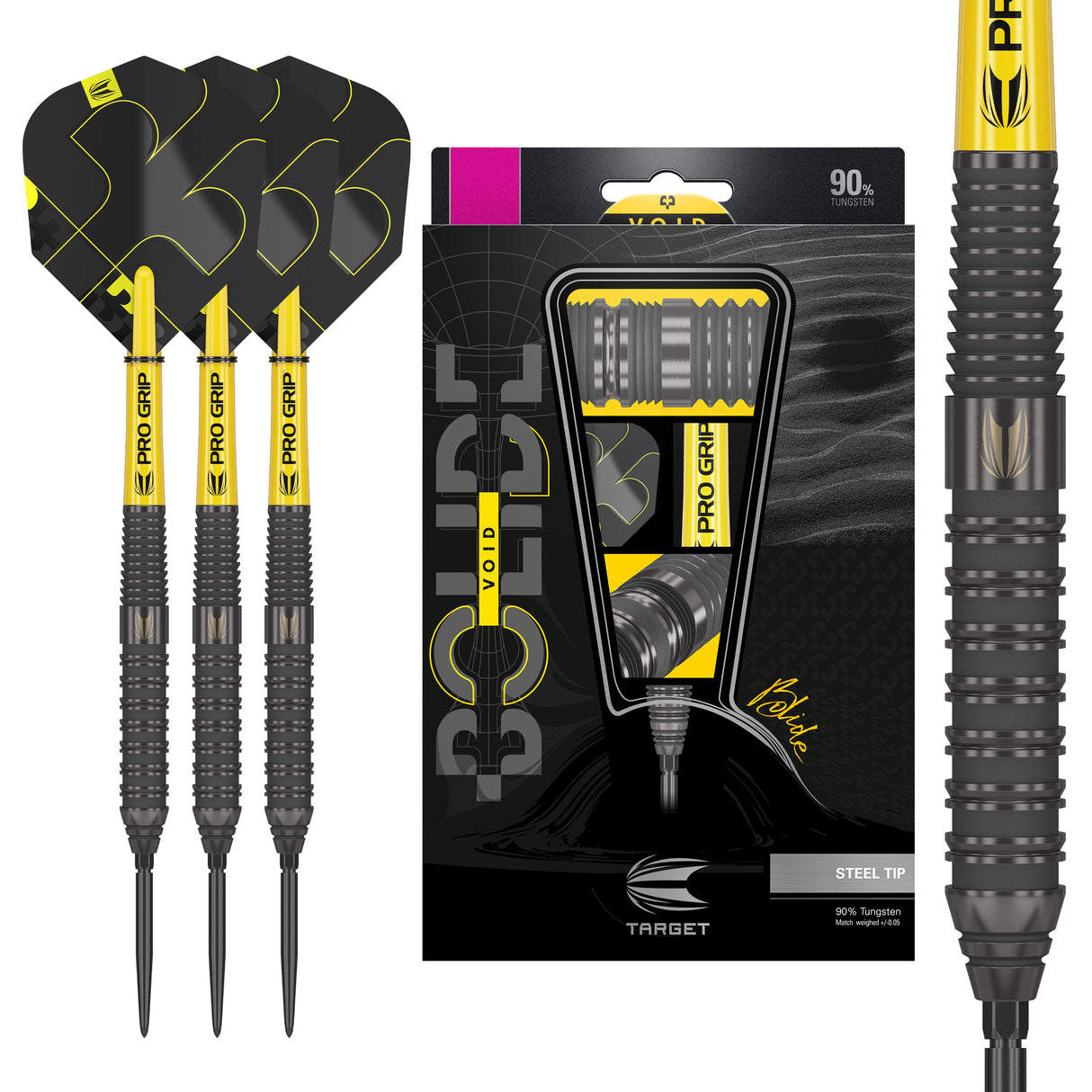 Target Bolide Void Darts - Steel Tip - 90% Tungsten - 02