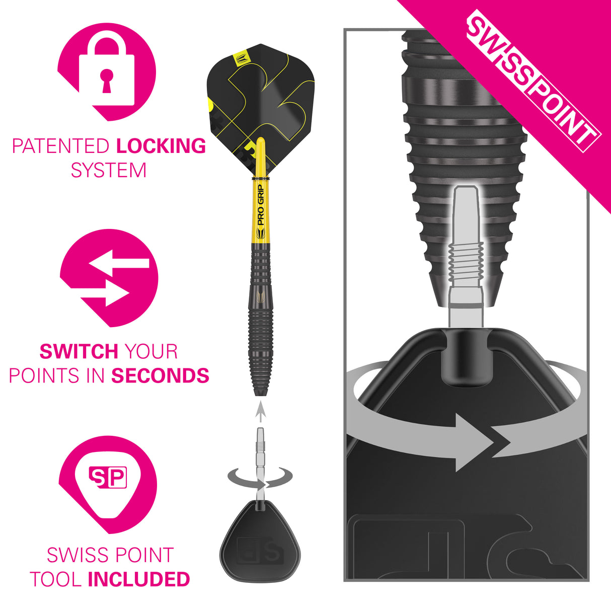 Target Bolide Void Darts - Steel Tip - 90% Tungsten - 05