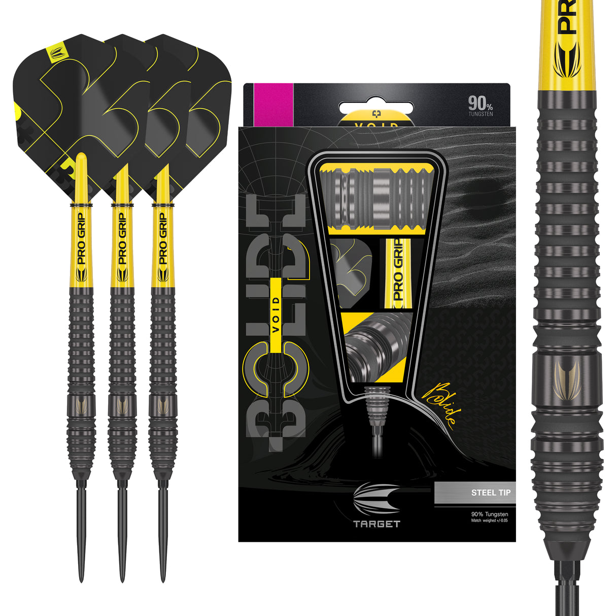 Target Bolide Void Darts - Steel Tip - 90% Tungsten - 03