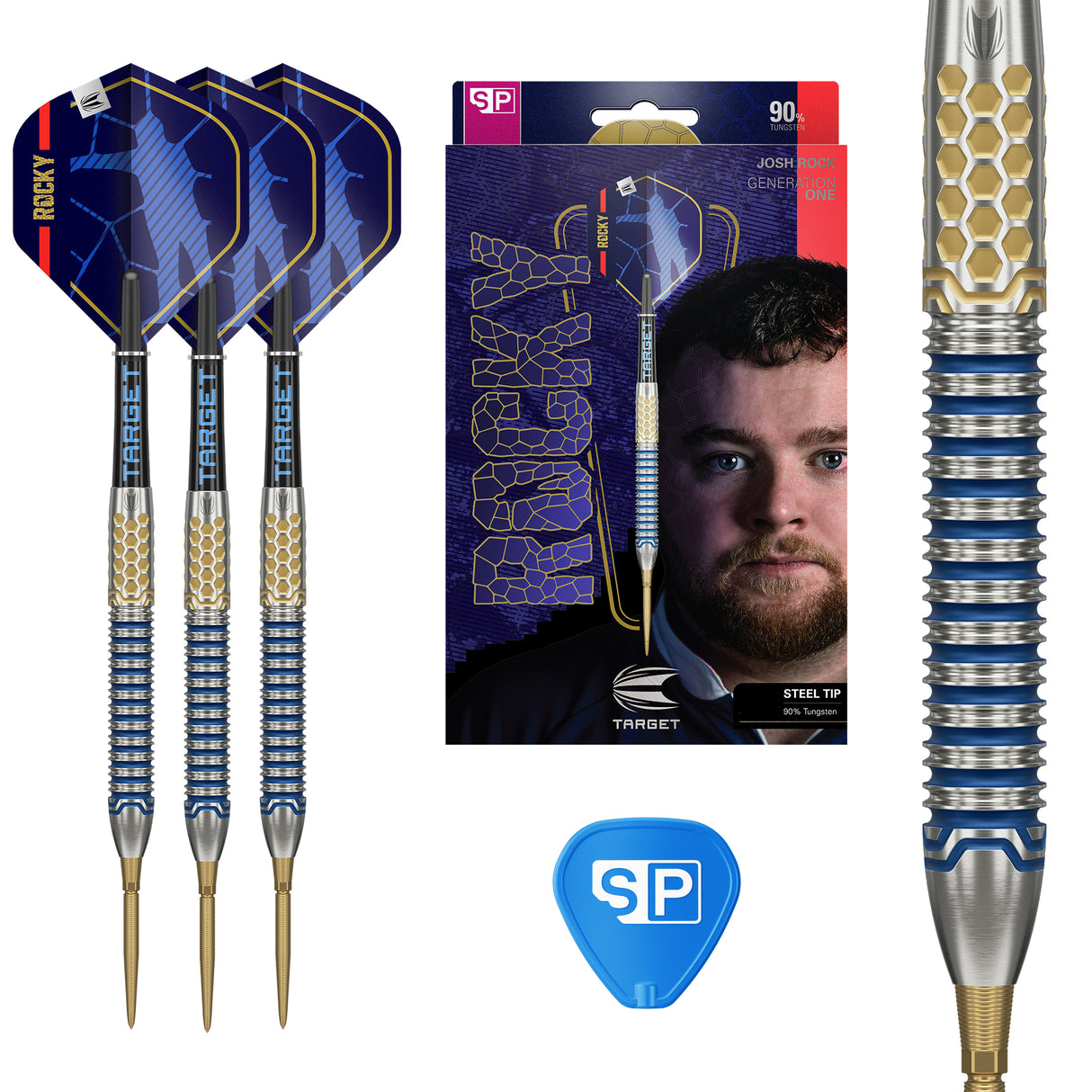 Target Josh Rock Darts - Steel Tip - 90% Tungsten - G1