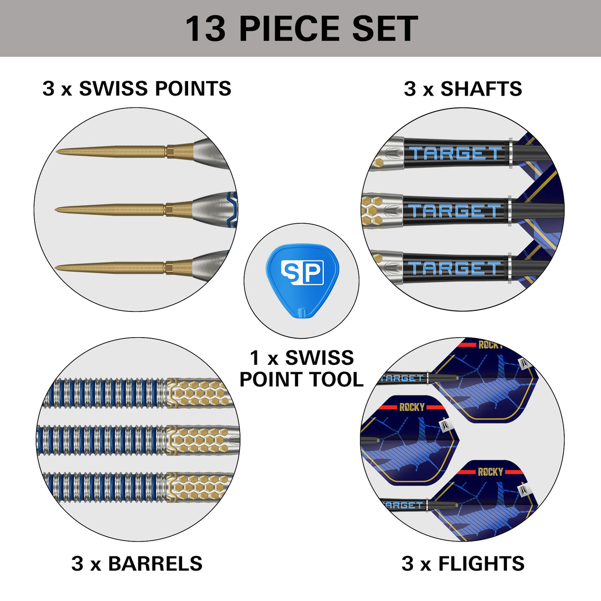 Target Josh Rock Darts - Steel Tip - 90% Tungsten - G1