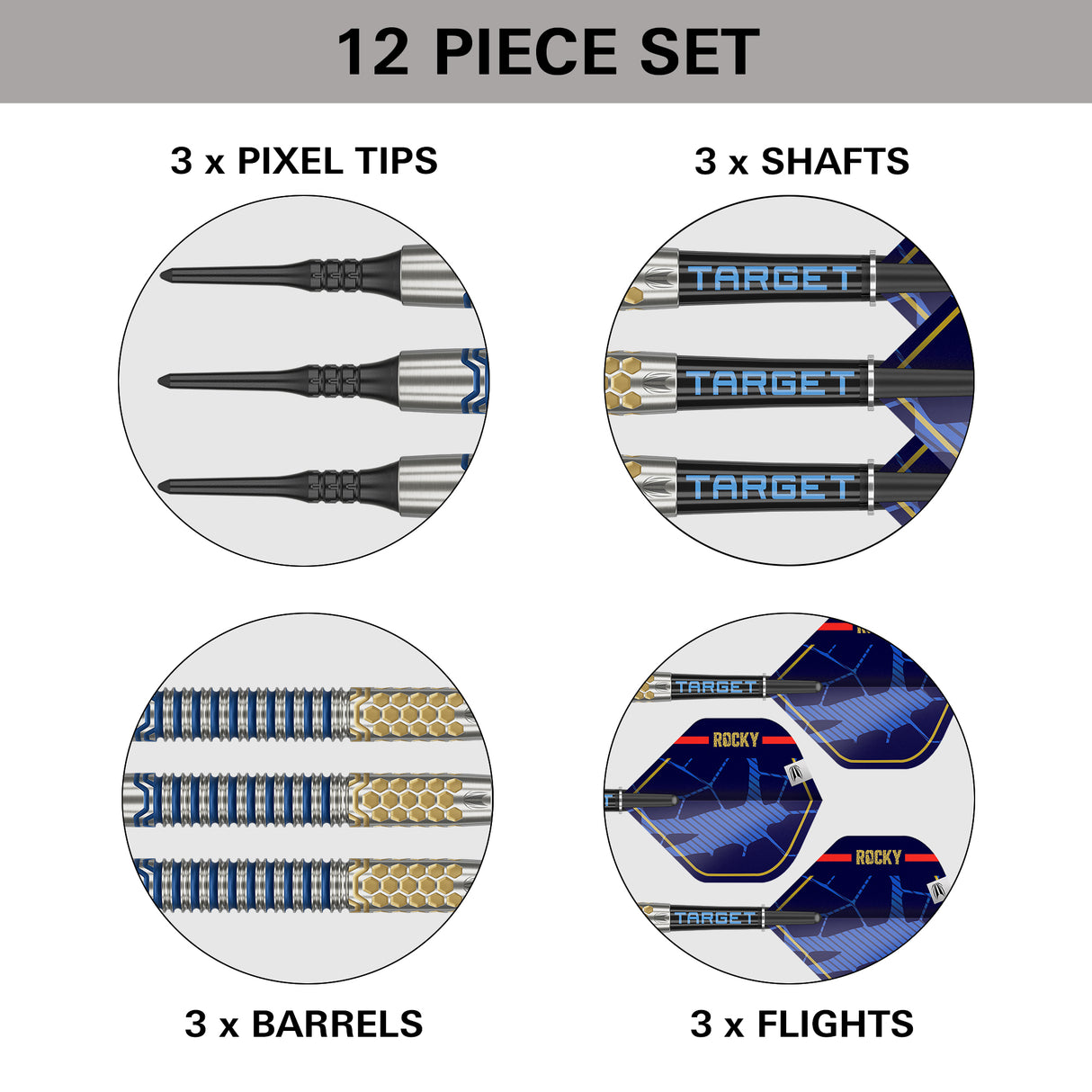 Target Josh Rock Darts - Soft Tip - 90% Tungsten - G1