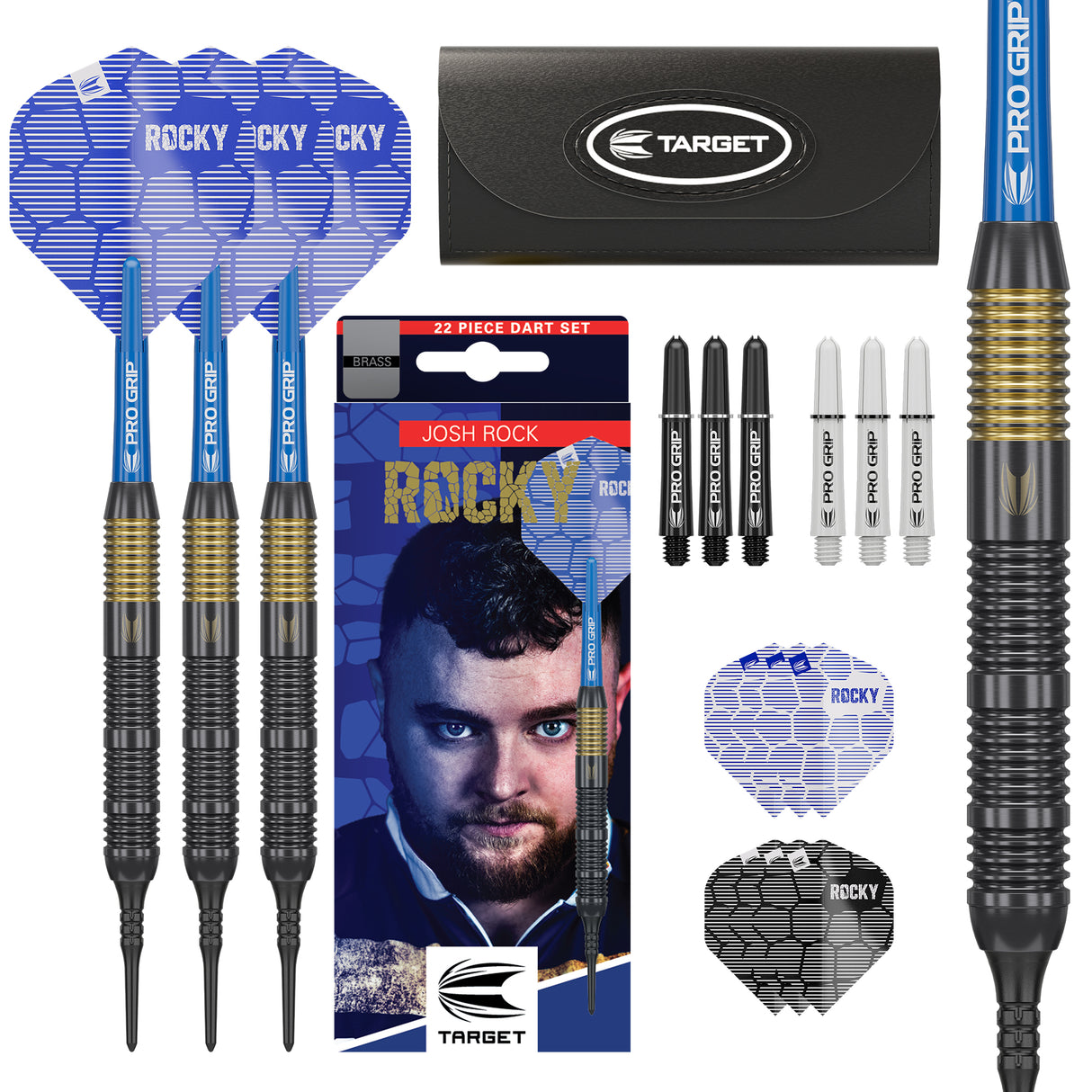 Target Josh Rock Darts - Soft Tip - Brass