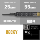 Target Josh Rock Darts - Soft Tip - Brass
