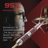 Target Stephen Bunting Darts - Steel Tip - 95% Tungsten - 95K