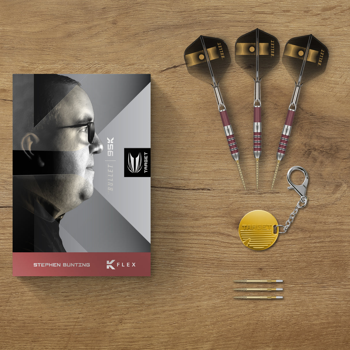 Target Stephen Bunting Darts - Steel Tip - 95% Tungsten - 95K