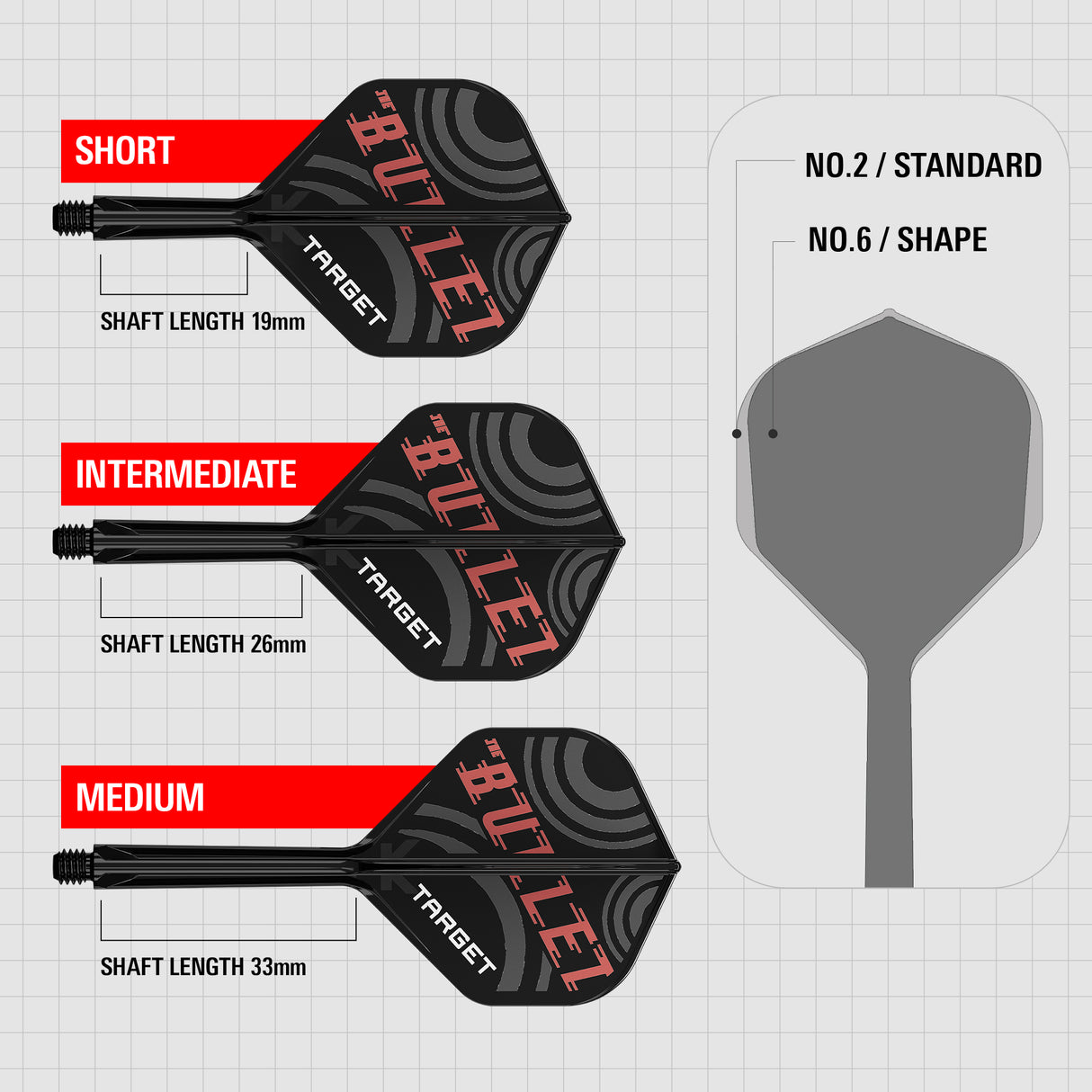 Target K-Flex Dart Flights - Standard No.2 - Stephen Bunting