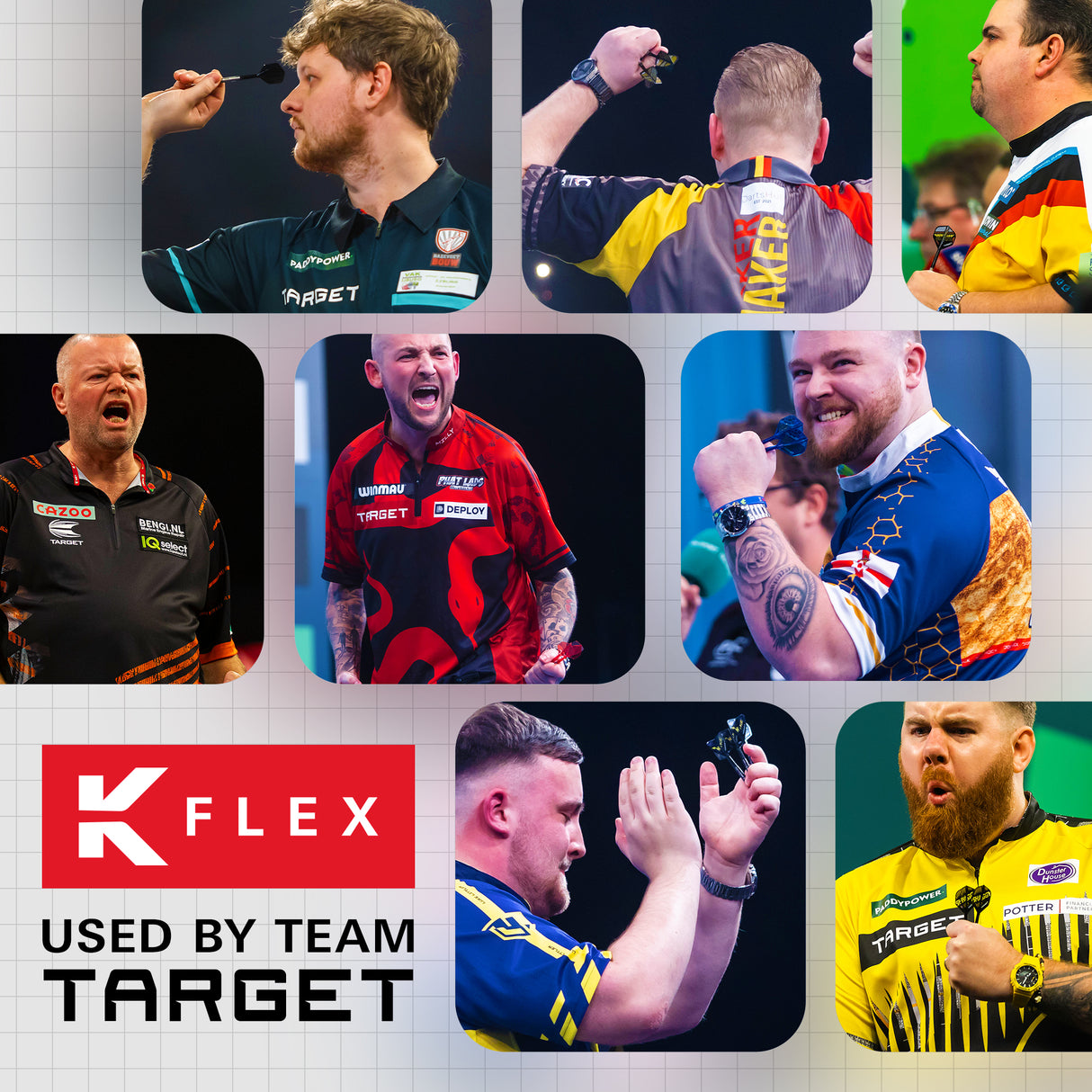Target K-Flex Dart Flights - Standard No.2 - Stephen Bunting
