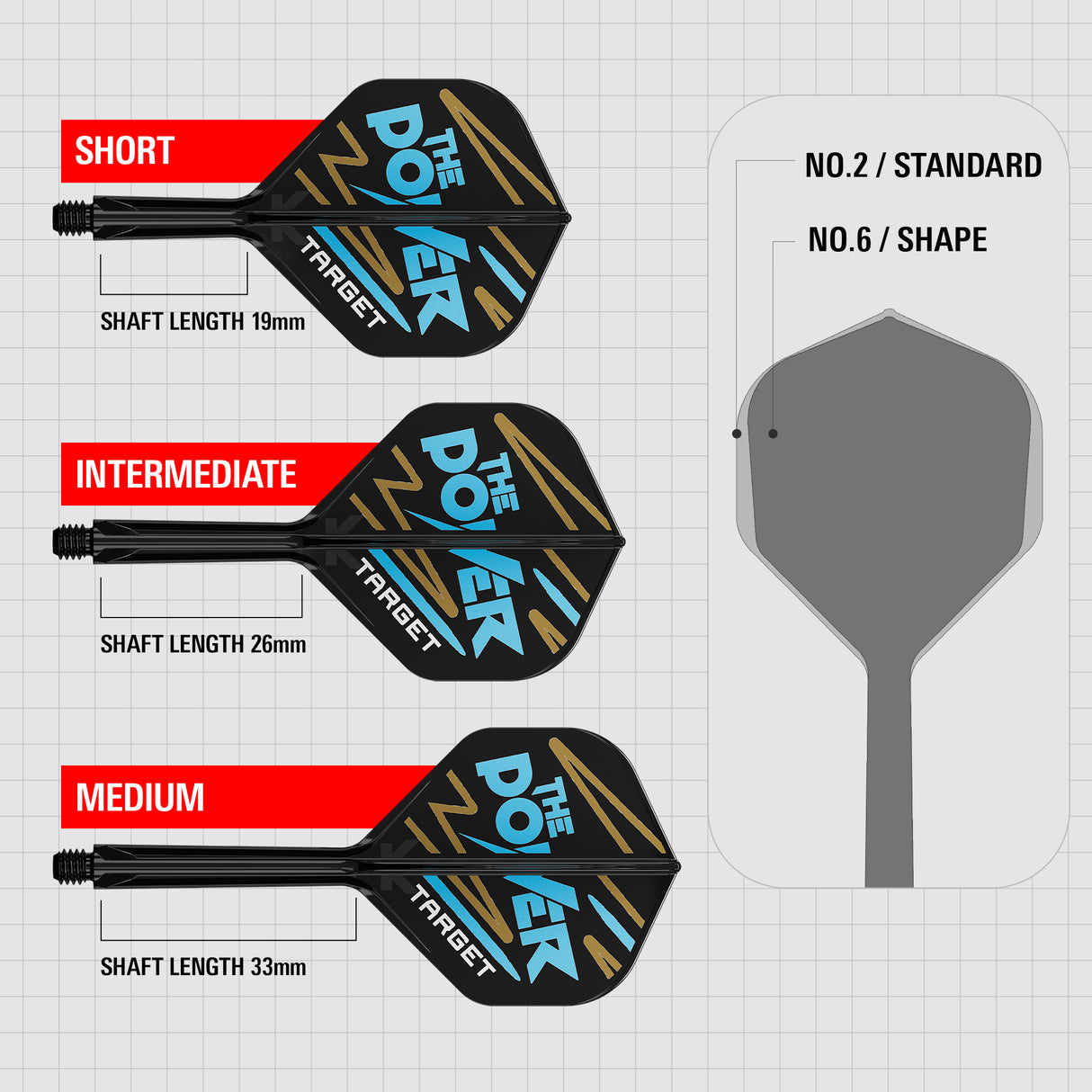 Target K-Flex Dart Flights - Standard No.2 - Phil Taylor