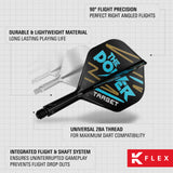 Target K-Flex Dart Flights - Standard No.2 - Phil Taylor