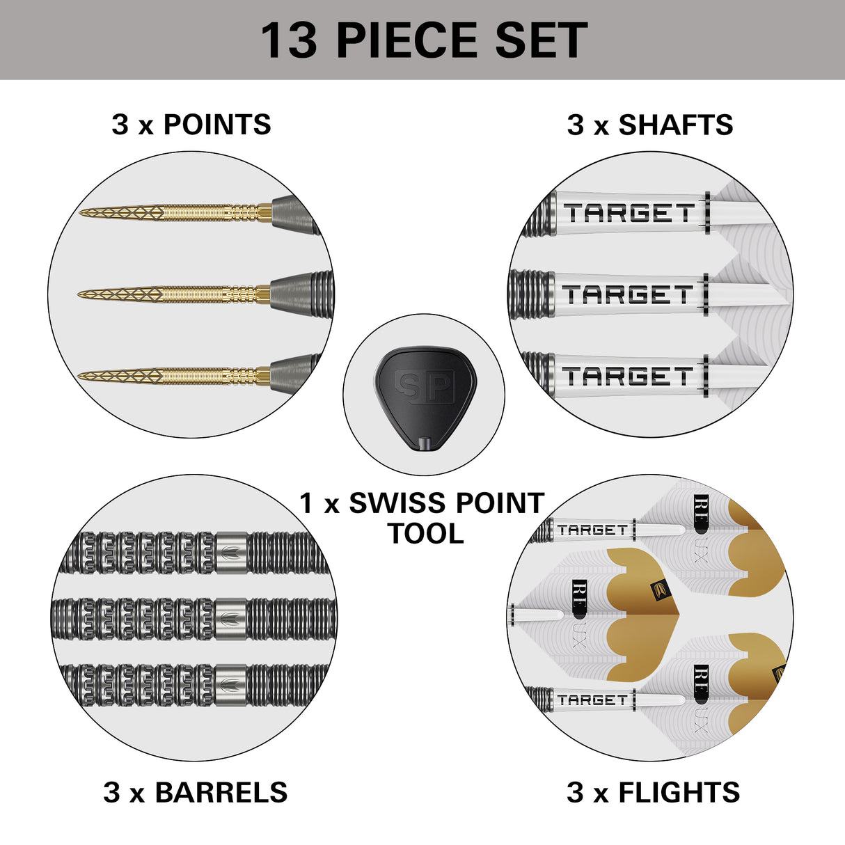 Target Redux Darts - Steel Tip - 90% Tungsten - 01