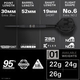 Target Star Wars Darts - Steel Tip - 95% Tungsten - Darth Vader