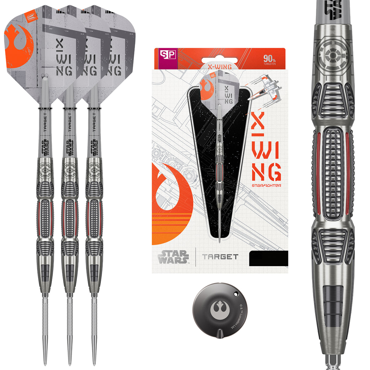 Target Star Wars Darts - Steel Tip - 90% Tungsten - X Wing