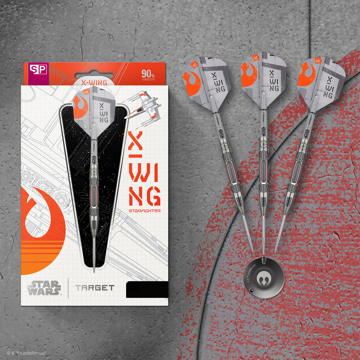 Target Star Wars Darts - Steel Tip - 90% Tungsten - X Wing