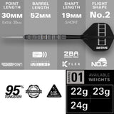 Target Chris Dobey Darts - Steel Tip - 95% Tungsten - 95K