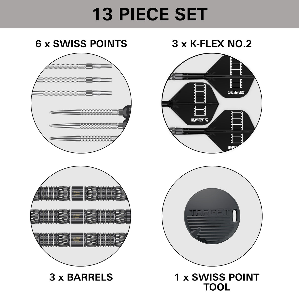 Target Chris Dobey Darts - Steel Tip - 95% Tungsten - 95K
