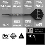 Target Chris Dobey Darts - Soft Tip - 95% Tungsten - 95K