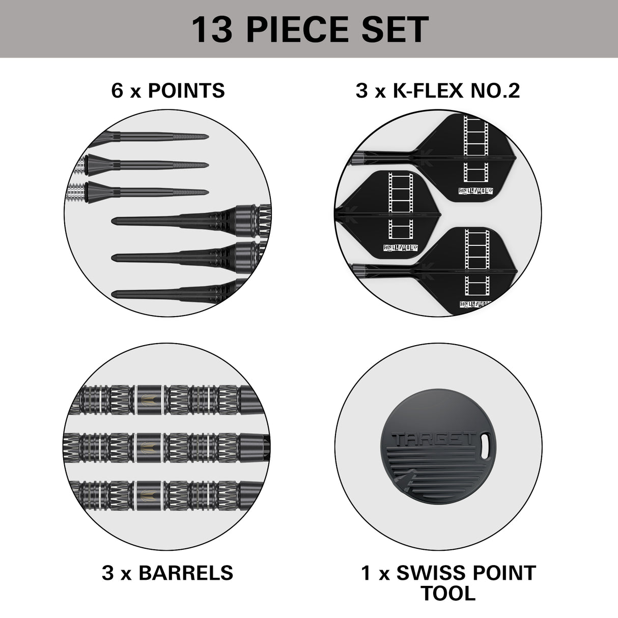 Target Chris Dobey Darts - Soft Tip - 95% Tungsten - 95K