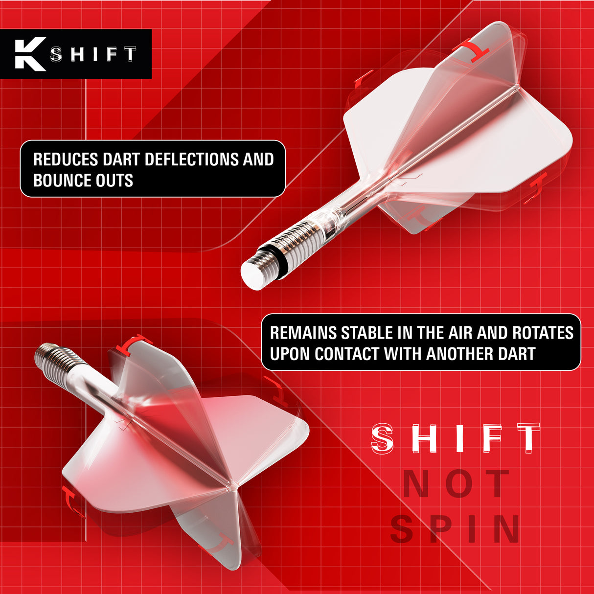 Target K-Shift Dart Flights - Standard No.2