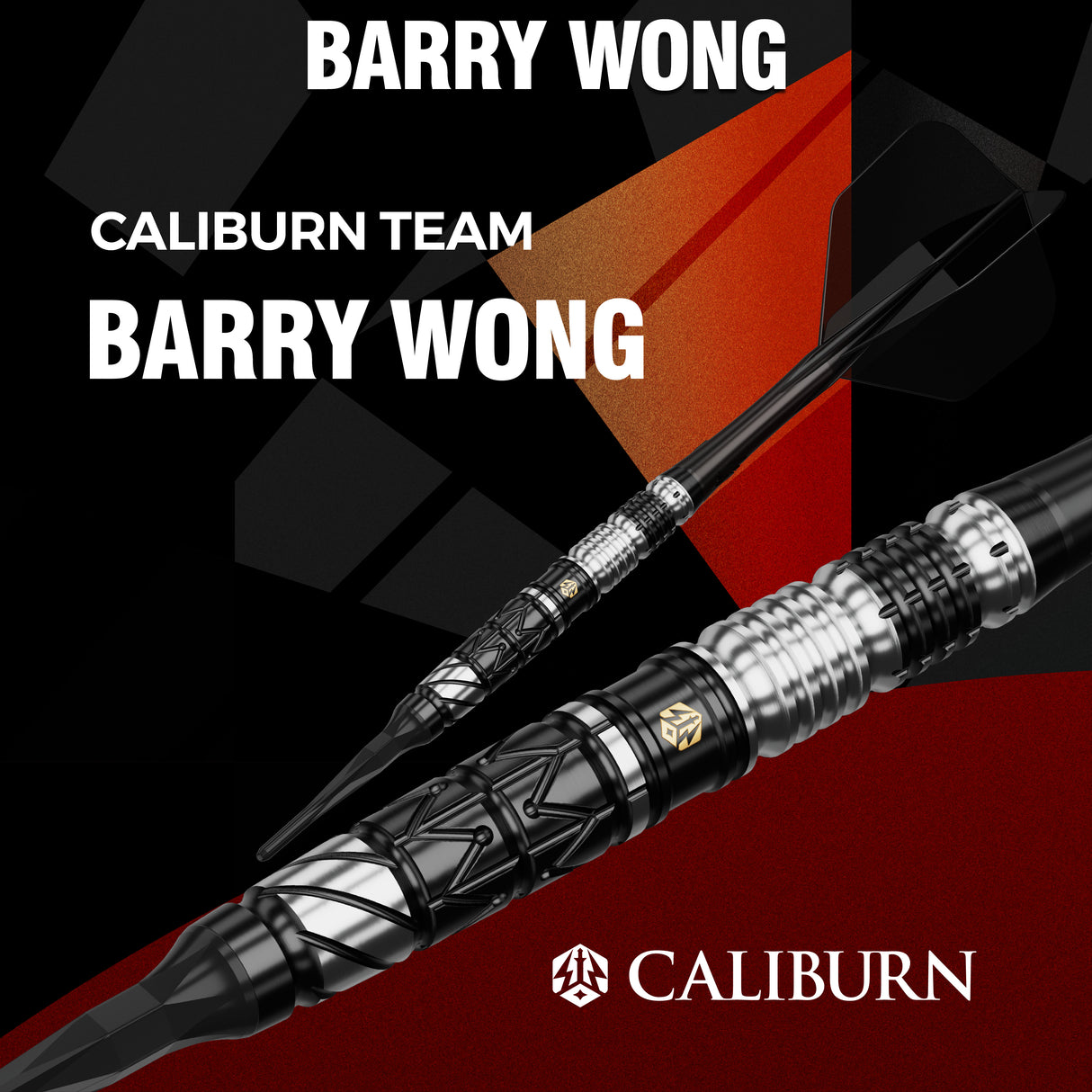 Caliburn Players Darts - Soft Tip - 90% Tungsten - Obsidian: Barry Wong