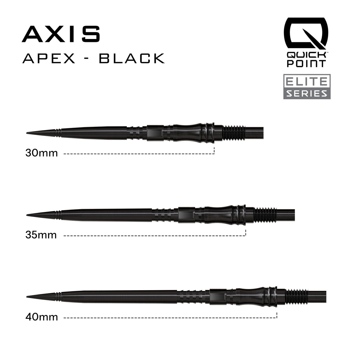Harrows Quick Points - Steel Tip - Apex Axis
